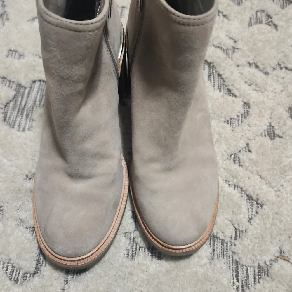 Vince Camuto Light Gray Heeled Boots - Picture 3 of 8